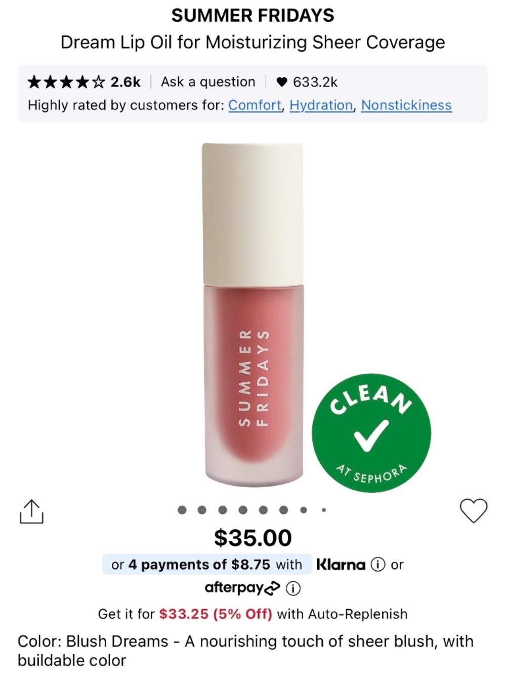 Summer Fridays Lip Oil